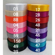 [2CM Ribbon ] 25yd /ROLL 2cm SATIN RIBBON / REBEN / RIBBON HADIAH