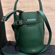 Celine BIG BAG NANO BUCKET 墨綠色