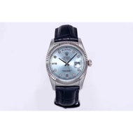 Watch118139 Ice Blue Face DD Stainless Steel Watch day-date Dual Calendar 2836 Movement with 36mm