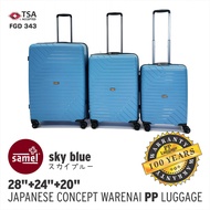 3in1 SAMEL FGD 343 JAPANESE CONCEPT WARENAI PP LUGGAGE 3 IN 1 SET 20'' 24'' 28''