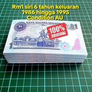 A700 rm1 siri 6 duit kertas lama duit syiling lama rm1 lama barang antik barang lama mata wang lama