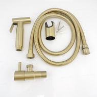 Stainless steel Gold brushed Toilet Bidet Spray wc bathroom shower head Sprayer set Douche Handheld 