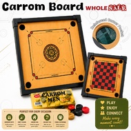 (Big) Wooden Carrom Board Striker Games Papan Karom With Checker/Papan Permainan Carrom
