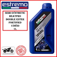 [100% ORIGINAL !!!] ESTREMO HEATPRO SEMI SYNTHETIC DOUBLE ESTER FORTIFIED 4-STROKE MOTOR OIL 15W50 1