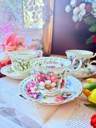 英國骨瓷Royal Albert月份杯生日杯花茶杯咖啡杯十月份馬年情人節