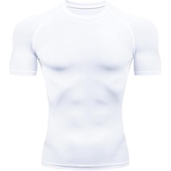 PROT Men's Compression Shirts Short Sleeve Athletic Workout T-Shirt Cool Dry Sports Base-layer Runni