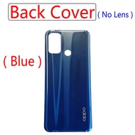 Back Cover Housing Case Cover Door Middle Frame with Side Button Lens Replacement for OPPO A53 A53S