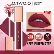 O.TWO.O 12 Colors Matte Lip Tint Kiss Proof Maskproof Lipstick Lasting Liquid Lip Makeup Long P0X2
