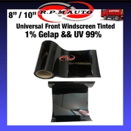 Black99% UV99% Universal Front Windscreen Car Windscreen Tinted Universal tinted hitam kereta cermin