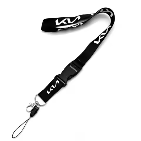 Fashion Card Cover Nylon Rope Lanyard Work ID Card Badge Holder For KIA Rio Soul Seltos Forte K3 Nir