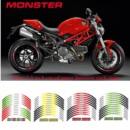 Hot Style DUCATI/MONSTER Motorcycle New Style Hub Sticker 57cm Rim Sticker Steel Rim Sticker Rim Sti