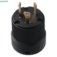 Generator Plug, 3.15 x 2.76 x 2.76 Inches Black Locking Male Plug, Durable 3-Prong Polycarbonate Pow