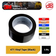 ( Ready Stock ) 3M 471 Black Tape @ 50mm x 36 yards