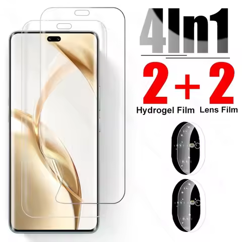 4In1 Hydrogel Film for Honor200 Honor 200 Pro 200Pro Honor200Pro 5G Camera Lens Screen Protector Hon
