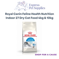 Royal Canin Feline Health Nutrition Indoor 27 Dry Cat Food 4kg & 10kg