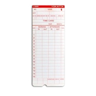 ✣100 pcs Yokatta C5000 Time Cards for Bundy Clock❇