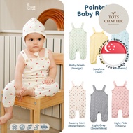 [SG STOCK] NICE KIDS Pointelle Baby Romper Jumpsuit (0-3M 3-6M)