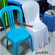 bungkus sarung kursi untuk kursi plastik Napoli &amp; merk kursi lainya 