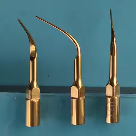 5Pcs/lot Titanium Gold Dental Ultrasonic Scaler Tips G1T G2T G3T G4T P1T P3T For EMS Woodpecker VRN 