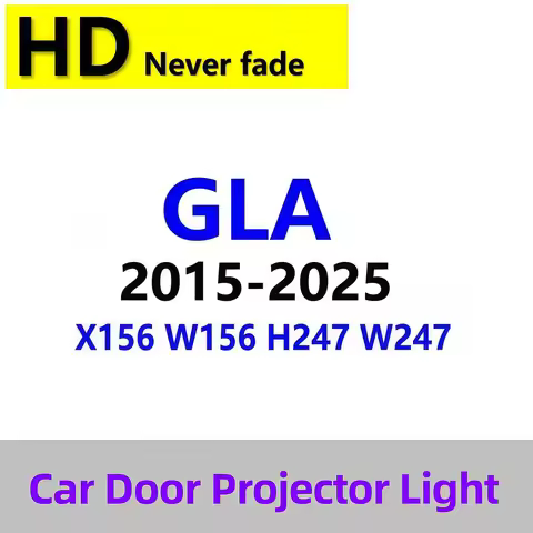 HD 2Pcs Led Car Door Projector Light Accessories For Mercedes Benz Class GLA X156 W156 H247 W247 200