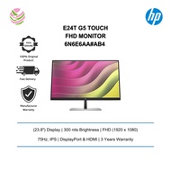 HP E24t G5 Touch FHD Monitor (23.8"/ FHD/ 1920x1080/ IPS/ DP/ HDMI/ 75Hz/ 3yrs) 6N6E6AA#AB4