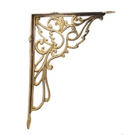 SIKU 10-3/8" Brass Angle Shelf Support Shelf Bracket - BRC8030A Dove/