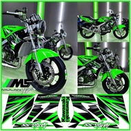 Decal Sticker Striping Variasi Motif Ori Ninja SS 150 2013 Hijau - Ninja Ss 150 2014 2015 - Ninja Ss