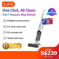 ILIFE W90 Cordless Wet And Dry Vacuum Cleaner 3-In-1 Self-Cleaning Smart Floor Mop Washer Auto Drive