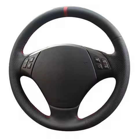 Black Artificial Leather Car Steering Wheel Cover For BMW E90 320 318i 320i 325i 330i 320d X1 328xi 