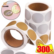 2 Rolls Silver Scratch Off Stickers - Round Shape Labels Sticker - DIY Handmade for Game Scratch Sti