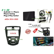 Perodua AXIA 2014 - 2022 android player 9 inch PLUG N PLAY with OEM casing