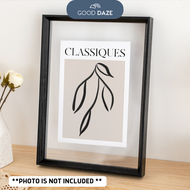 【GOOD DAZE】A4 A3 Frame Gambar Transparent Floating Frame wood glass photo frame 木相框A4 A3大相框透明 frem g
