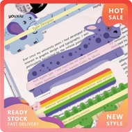 YX Reading Aid Strip Book Reading Tool Guided Reading Strips Colored Overlay Reading Ruler for Kids 