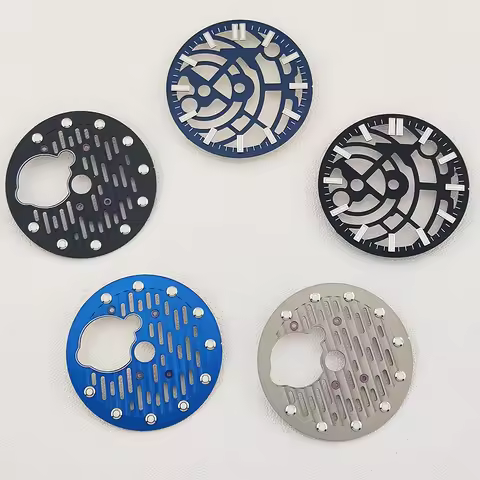 28.5mm Watch Dial nh38 Dial Hollow Out Dial Blue/Black/Gray Suitable for NH38 NH70 NH72 movements Wa