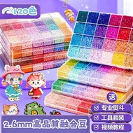 Taoyuan Ready Stock🚚2.6mm Granular Beans 120 Colors🎁 Doudou Doudou Doudou Set Doudou Refill Pack Dou