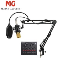 Live BM 800 Professional Condenser Microphone Audio Vocal Recording For Computer USB Karaoke V8 Soun