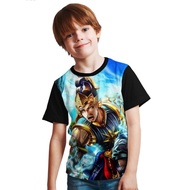 KAOS BAJU ANAK 3d HERO MOBILE LEGEND GATOT KACA ML TERMURAH