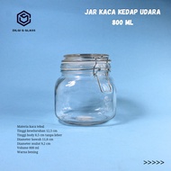 Jkkdu800 hermatico jar/hermatico glass jar 800ml/hook/tight glass jar