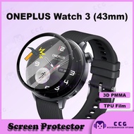 Screen Protector For Oneplus Watch 3 (43mm) Tempered Glass OnePlus Watch 3 43mm Hydrogel TPU Screen 