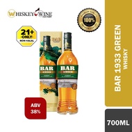 BAR 1933 Green Whisky Original Premium Blended Liquor ABV38%