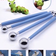 Fondant set of 4 tools with 8 round tips to shape petals, cakes, cream cakes, clay