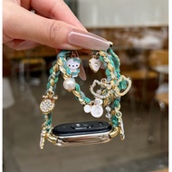 Braided Rope Pendant Watch Strap For Xiaomi Mi band 9 Strap Mi band 8 Strap Mi band 9 Pro / Mi band 