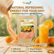 Pure Orange Refresh Powder - 100% Natural Vitamin C Drink - Instant Refreshing Juice Mix