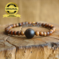 Gelang Tasbih Kayu Gaharu 33 Koleksi Terbaru Wangi Asli Kalimantan Zebra Lurik untuk Pria Wanita Kua