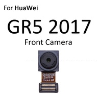 กล้องเซลฟี่ด้านหน้าและด้านหลังหลักสายเคเบิ้ลยืดหยุ่นสำหรับ HuaWei Y7 Prime Y6โปร Y5 GR5 2017 2018ส่วนซ่อมโมดูลขนาดเล็กขนาดใหญ่