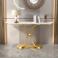 Rock slab foyer table, simple wall facing foyer counter, entrance hallway, living room balcony, mode