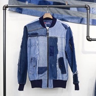 牛仔拼布 Patchwork MA-1 Jacket
