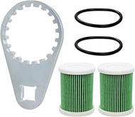 6P3-WS24A-01-00 Fuel Filter Water Separator Wrench and 2 PCS Fuel Filter Elements with O-rings Fits 