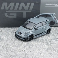 MINIGT 1: 64 ABARTH 595 ABARTH Gray Alloy Car Model 995