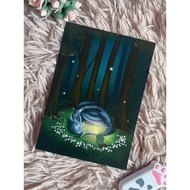 Dreamy Forest Dragon A6 Cute Art Print (1 PCS)